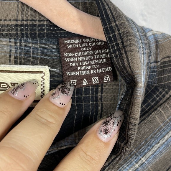 Bit & Bridle Blouse Women 1X Pearl Snaps Button Up Rodeo Western Cowgirl - Picture 5 of 16